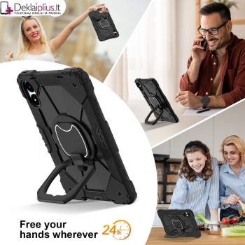 Smūgiams atsparus 360 dėklas su dirželiu (Xiaomi Redmi Pad Pro 12.1/Poco Pad 12.1)